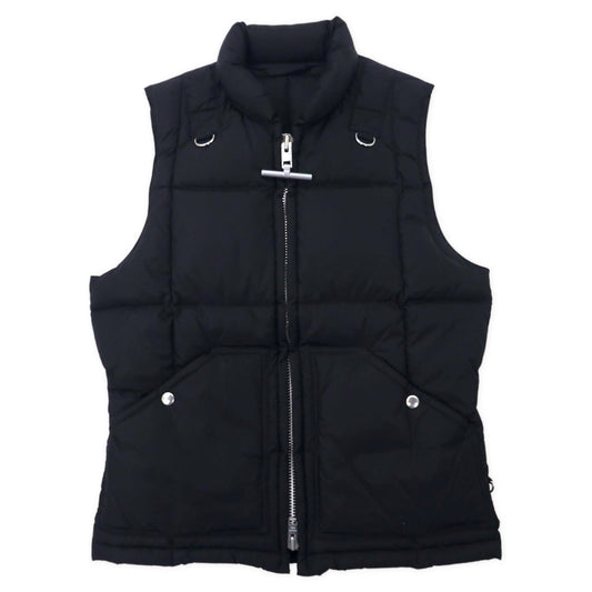 日本然リトテ-古着オンライン-MIGHTY MAC ダウンベスト S ブラック ナイロン T字 ダブルジップ 550-442-03-Mighty Mac Puffer Vest S Black Nylon T-shaped double zip 550-442-03