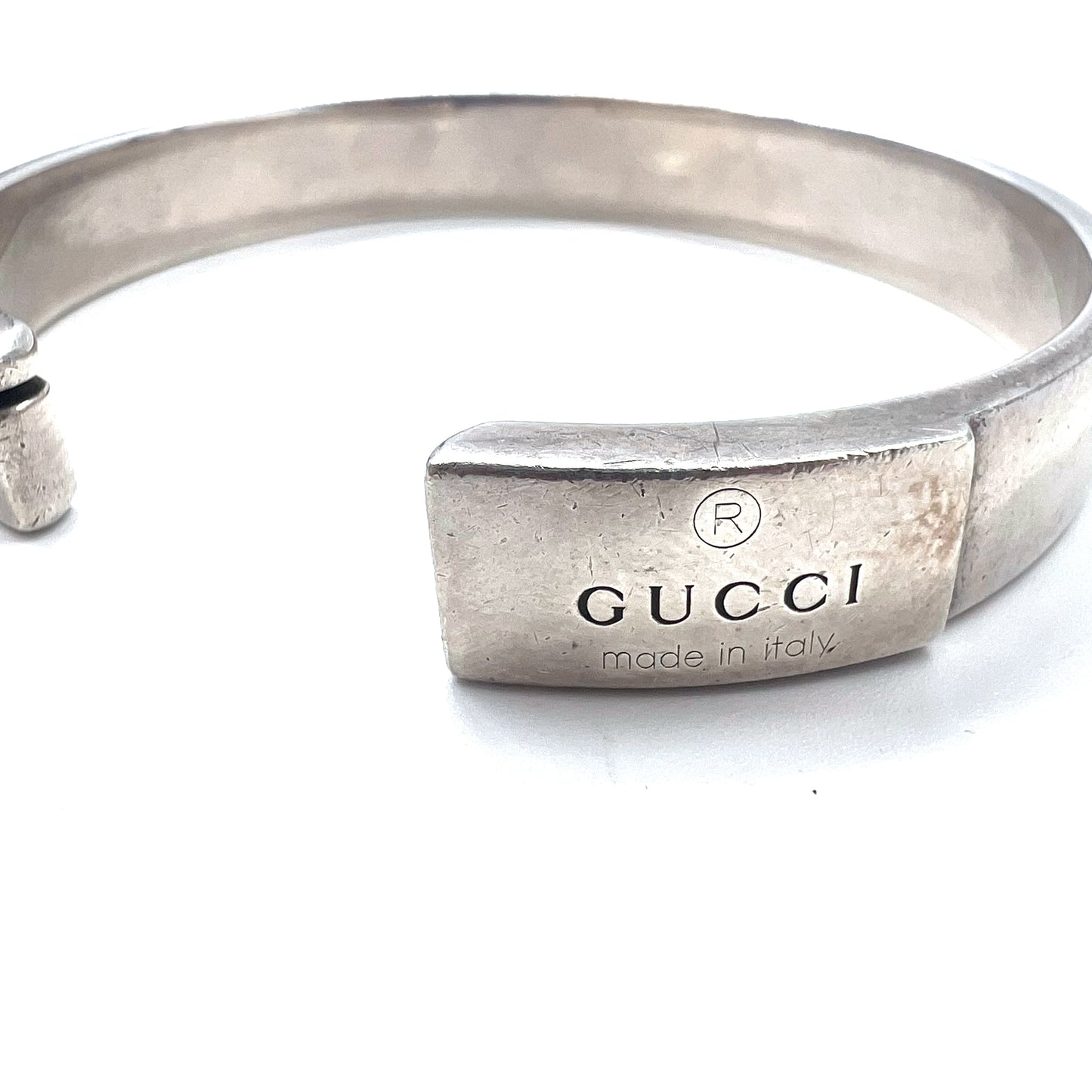 GUCCI ブランデッドG バングル ブレスレット シルバー SILVER 925 イタリア製