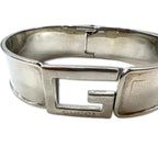 GUCCI G icon logo motif bracelet bangle silver made in Italy