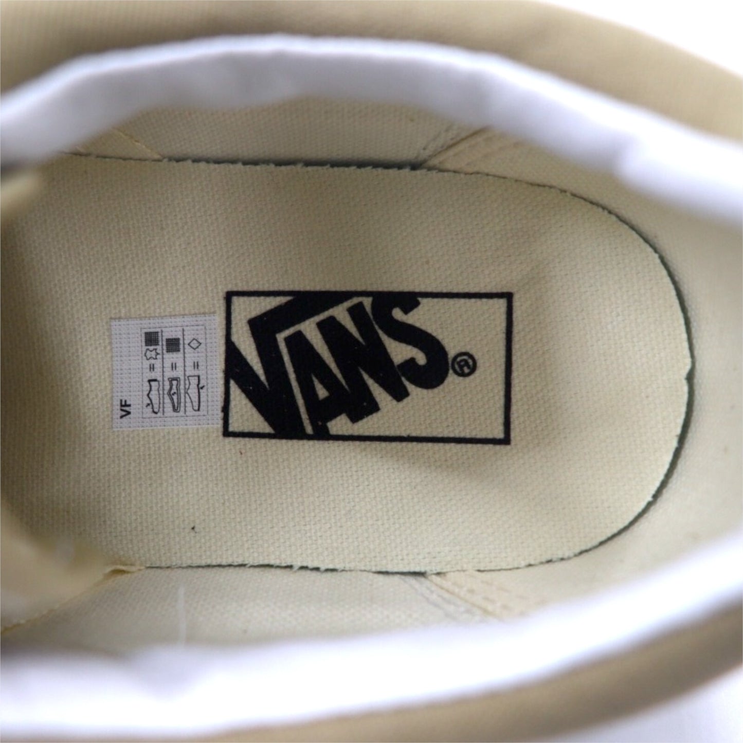 VANS オールドスクール スニーカー 28cm ベージュ キャンバス スエードレザー OLD SKOOL 751505 未使用品