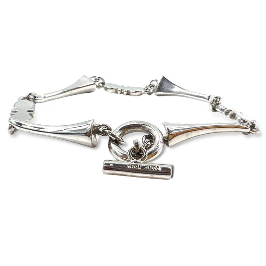 日本然リトテ-古着オンライン-Salvatore Ferragamo イタリア製 ガンチーニ ブレスレット チェーン シルバー メタル-Salvatore Ferragamo Italy Made Gancini Bracelet Chain Silver Metal