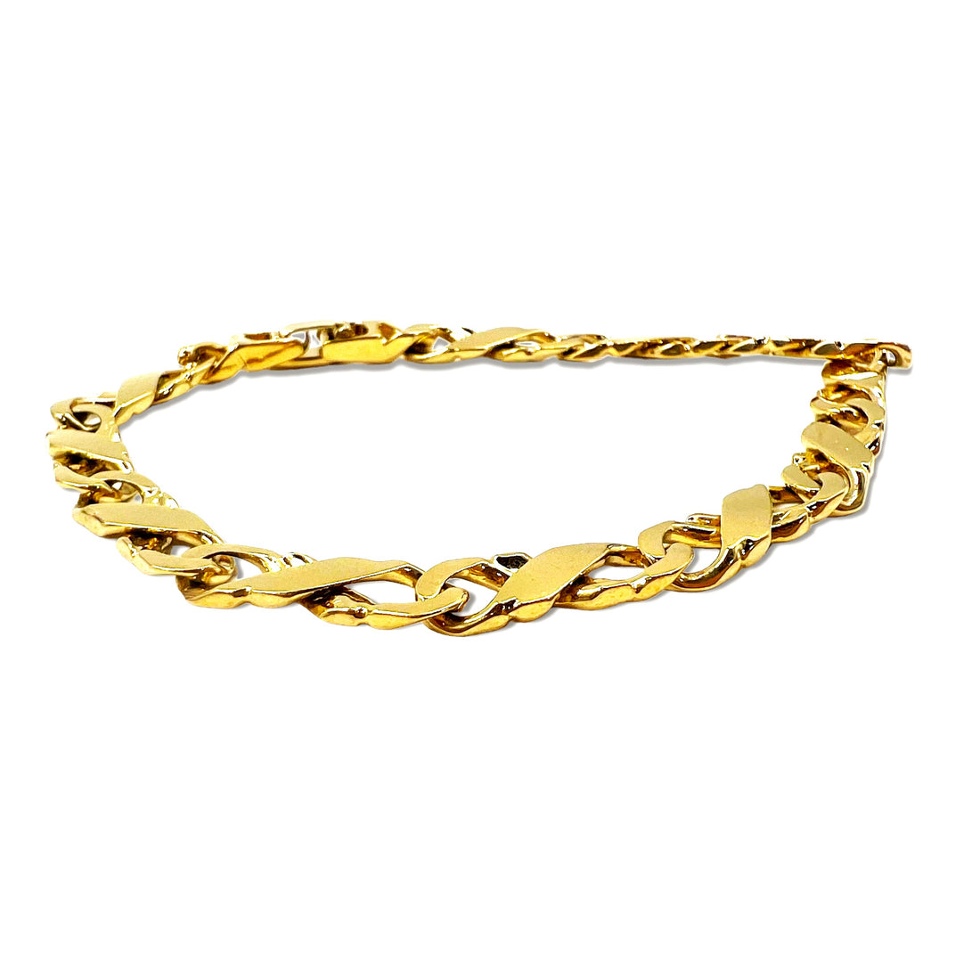 Vintage Link Chain Bracelet ヴィンテージ リンクチェーン ブレスレット 19cm ゴールド
