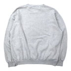 Champion Made in Italy 80s Script Logo Embroidered Sweatshirt XL Grey Cotton