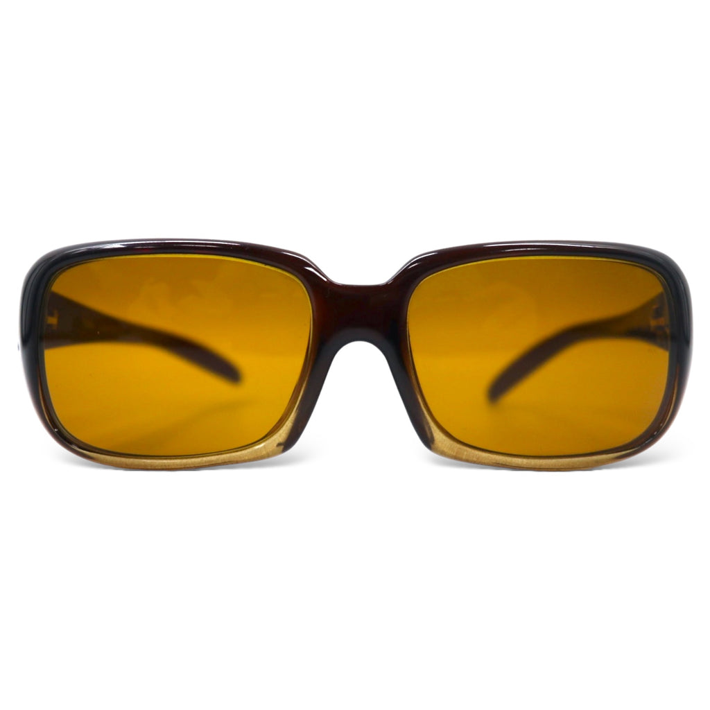日本然リトテ-古着オンライン-FENDI イタリア製 サングラス レクタングル ブラウン FFロゴ SL7672-FENDI MADE Sunglasses Rectangle Brown FF Logo SL7672
