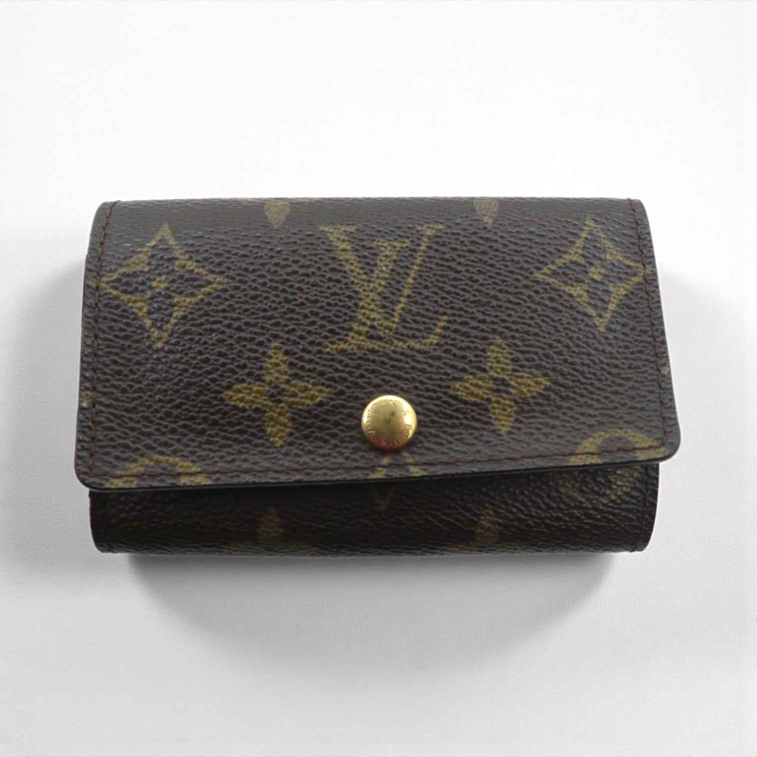 LOUIS VUITTON Monogram Multicle 6 6 Key Case Brown M62630 Made in France