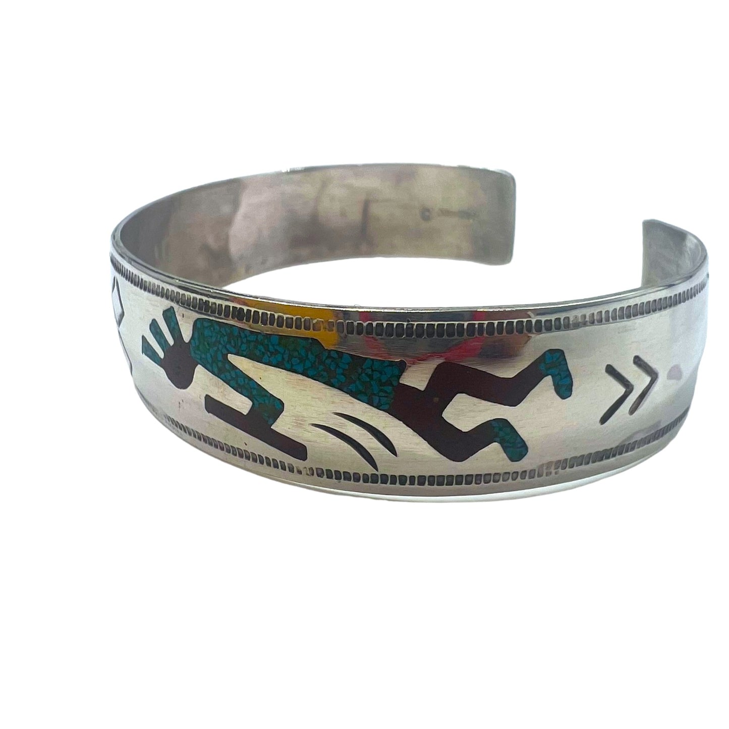 Vintage Hopi Indian Bracelet ホピ族 インディアンジュエリー バングル ホールマーク C刻印 ココペリ STERLING シルバー 925