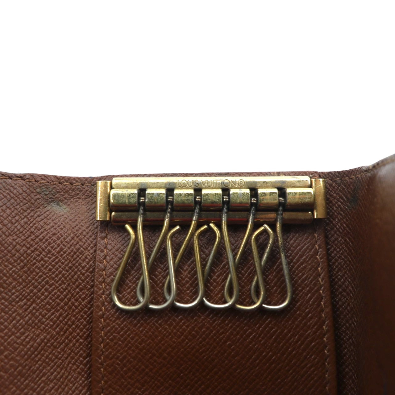 LOUIS VUITTON 6連 キーケース ミュルティクレ6 モノグラム ブラウン M62630 フランス製