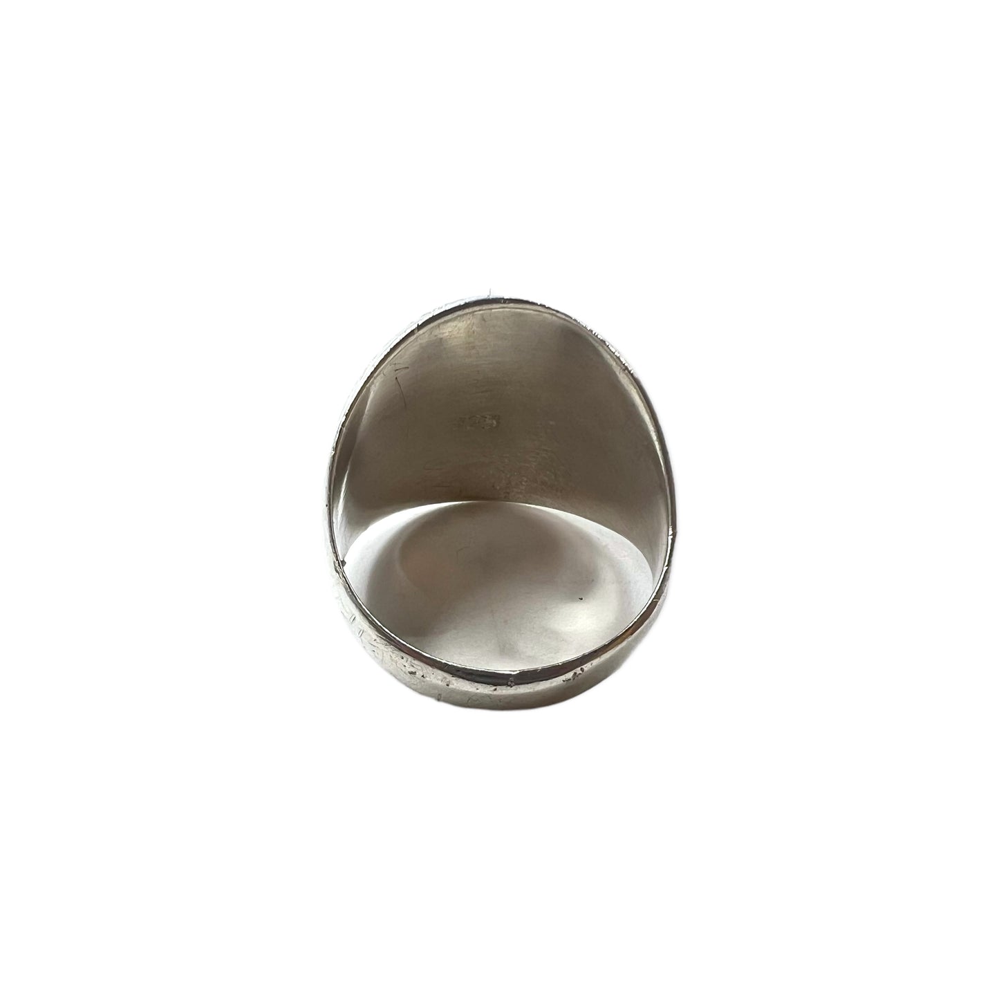 Vintage Silver Ring シルバーリング 指輪 9号 925 ドーム スタンプワーク