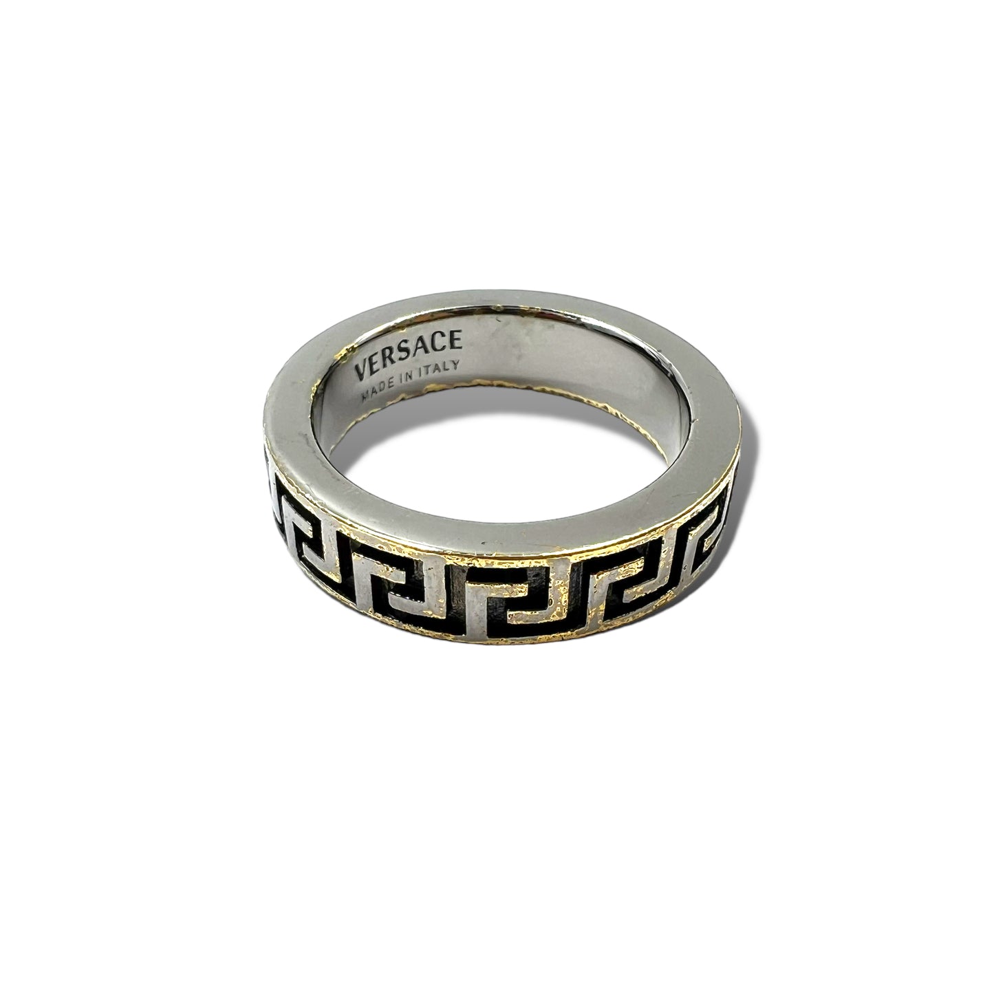 VERSACE Greekling Ring No. 16 Silver Metal Meduza Logo Mochifu 