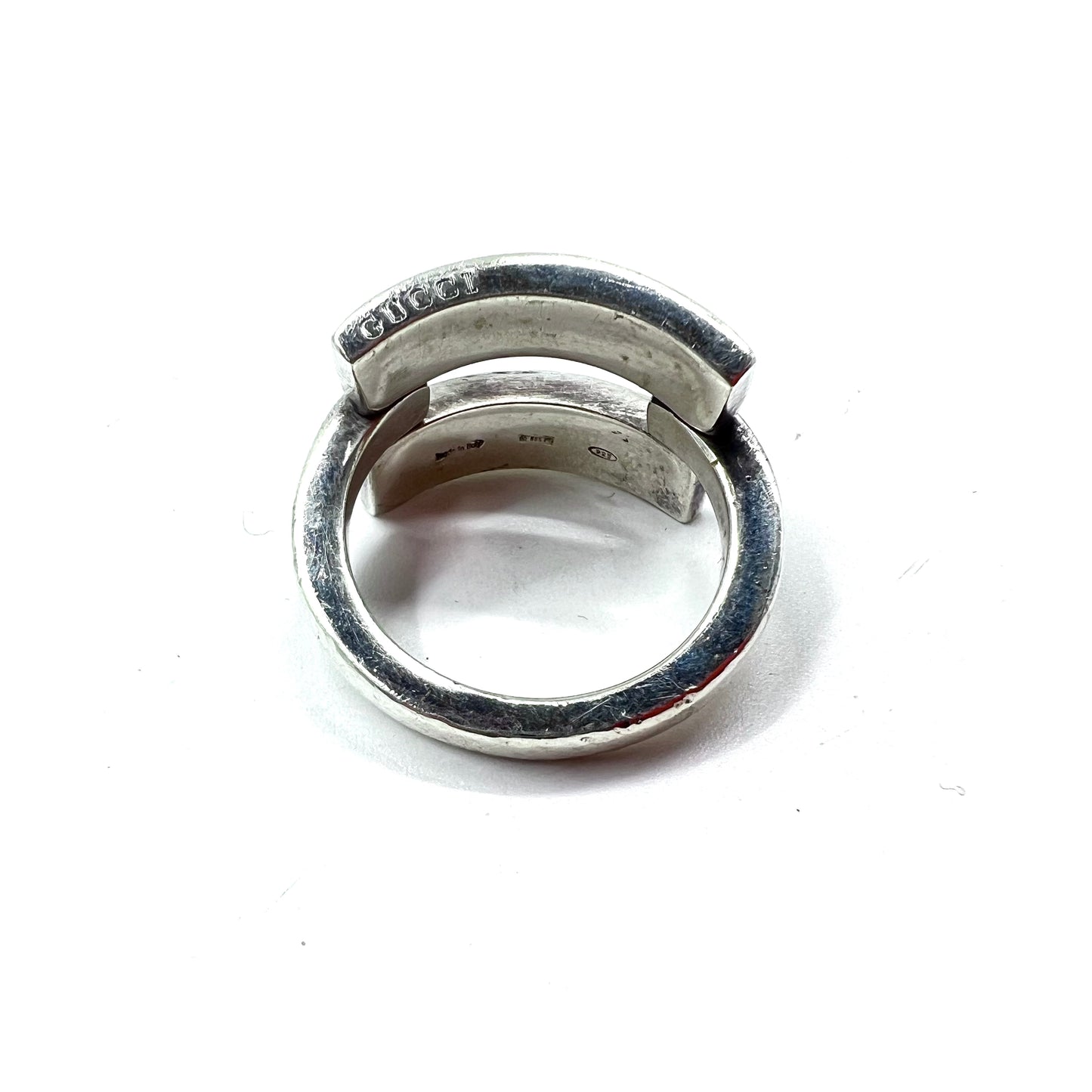 GUCCI Silver Ring Ring No. 14 Silver 925 Italian Made – 日本然リトテ