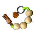 日本然リトテ-古着オンライン-nodzoku カラビナ キーホルダー キーリング ウッドボール タッセル Wiz ベージュ-nodzoku Carabiner Keychain Keyring Wood Ball Tassel Wiz Beige