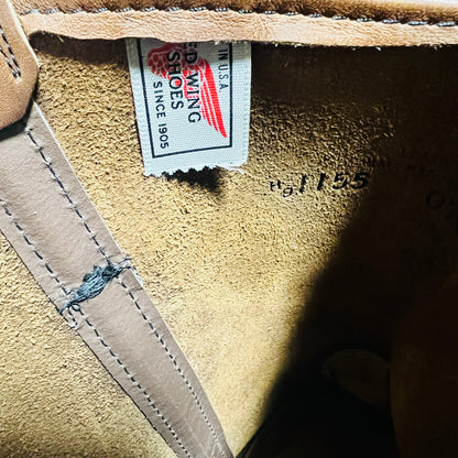 REDWING 89年 USA製 80s 11inch PECOS ペコスブーツ 26.5cm ブラウン レザー 1155 プリント羽タグ 縦羽