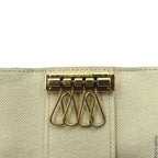 LOUIS VUITTON Damier Azur Multicle 4 Quadruple Key Case White N60020 Made in France