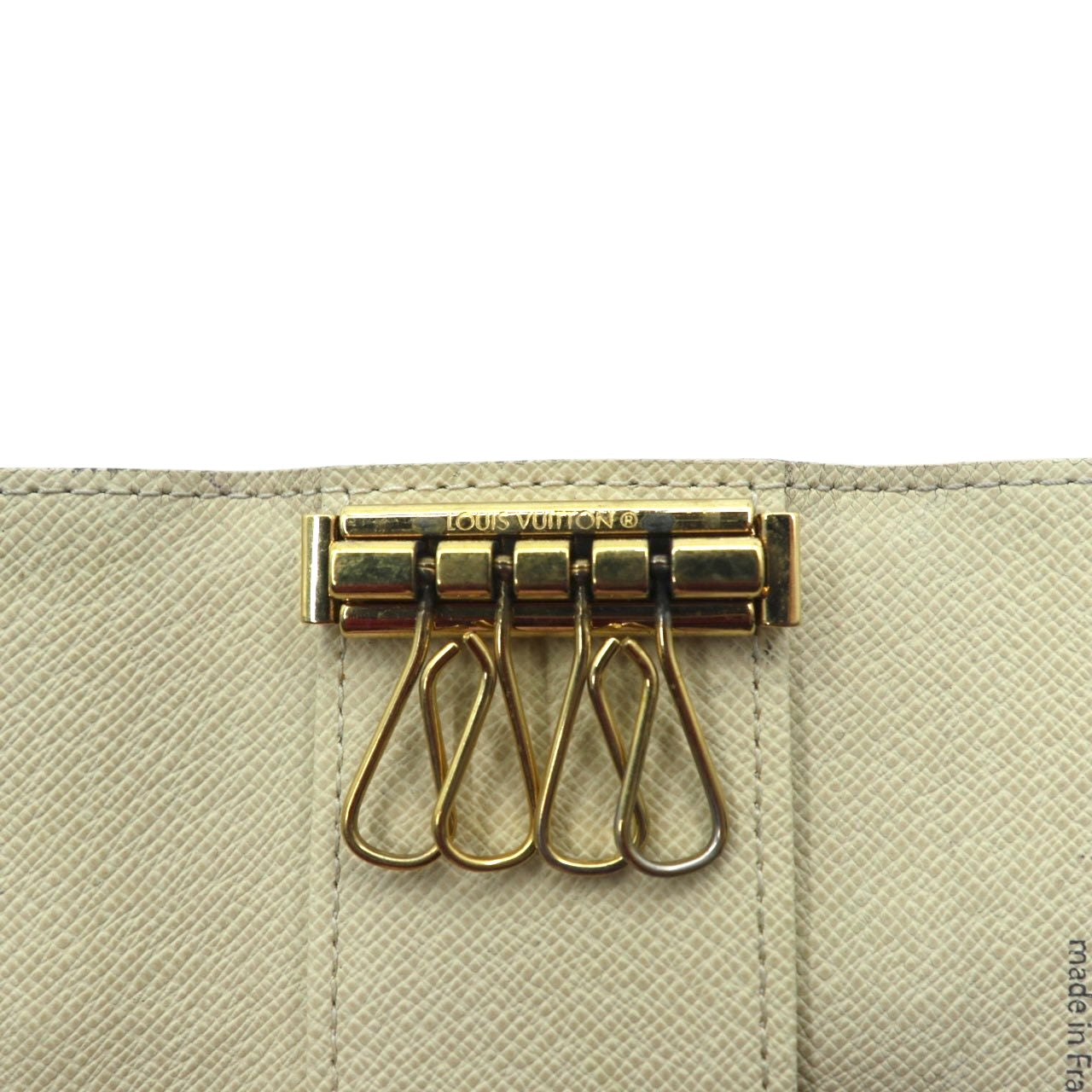 LOUIS VUITTON 4連キーケース ミュルティクレ4 ダミエ アズール ホワイト N60020 フランス製