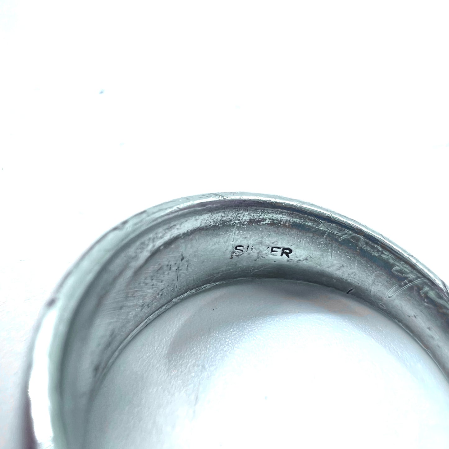 Vintage Silver Ring シルバー リング 指輪 25号 梵字