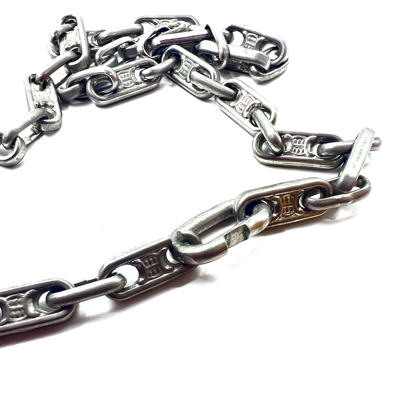 CELINE Italy MACADAM Trionf 2WAY Chain Bracelet Necklace Choker 