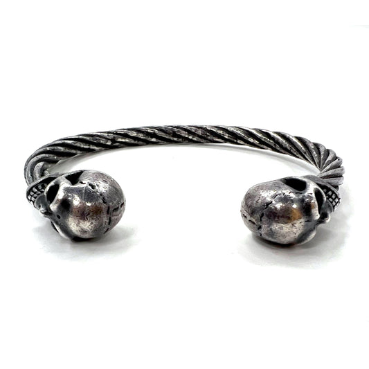 日本然リトテ-古着オンライン-Gaboratory ( GABOR ) スカル ワイヤー バングル Skull Wire Bangle シルバー-Gaboratory (GABOR) Skull Wire Bangle Silver