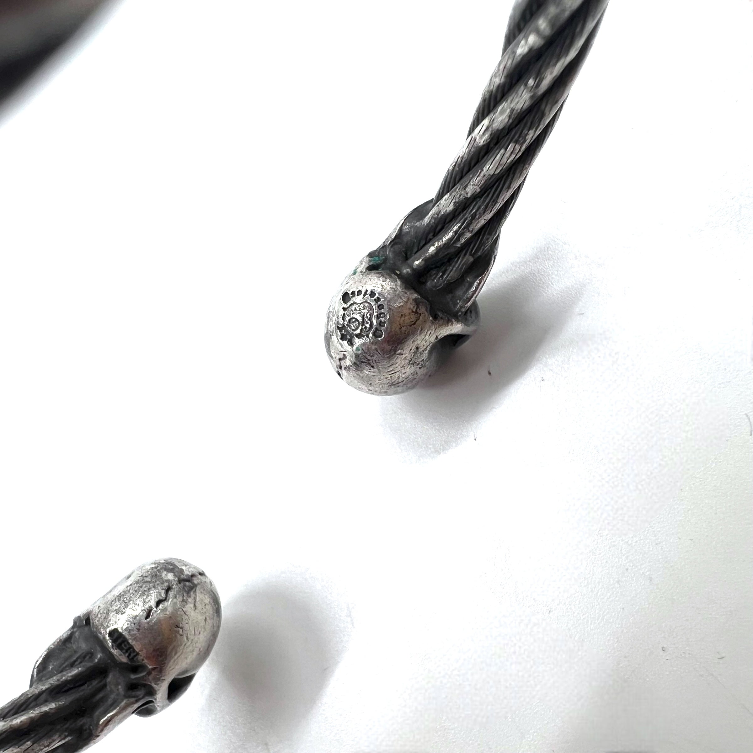 Gaboratory ( GABOR ) スカル ワイヤー バングル Skull Wire Bangle シルバー