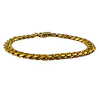 日本然リトテ-古着オンライン-Vintage Gold Bracelet 喜平 チェーン ブレスレット 18.5cm ゴールド-Vintage Gold Bracelet Kihei Chain Bracelet 18.5cm Gold