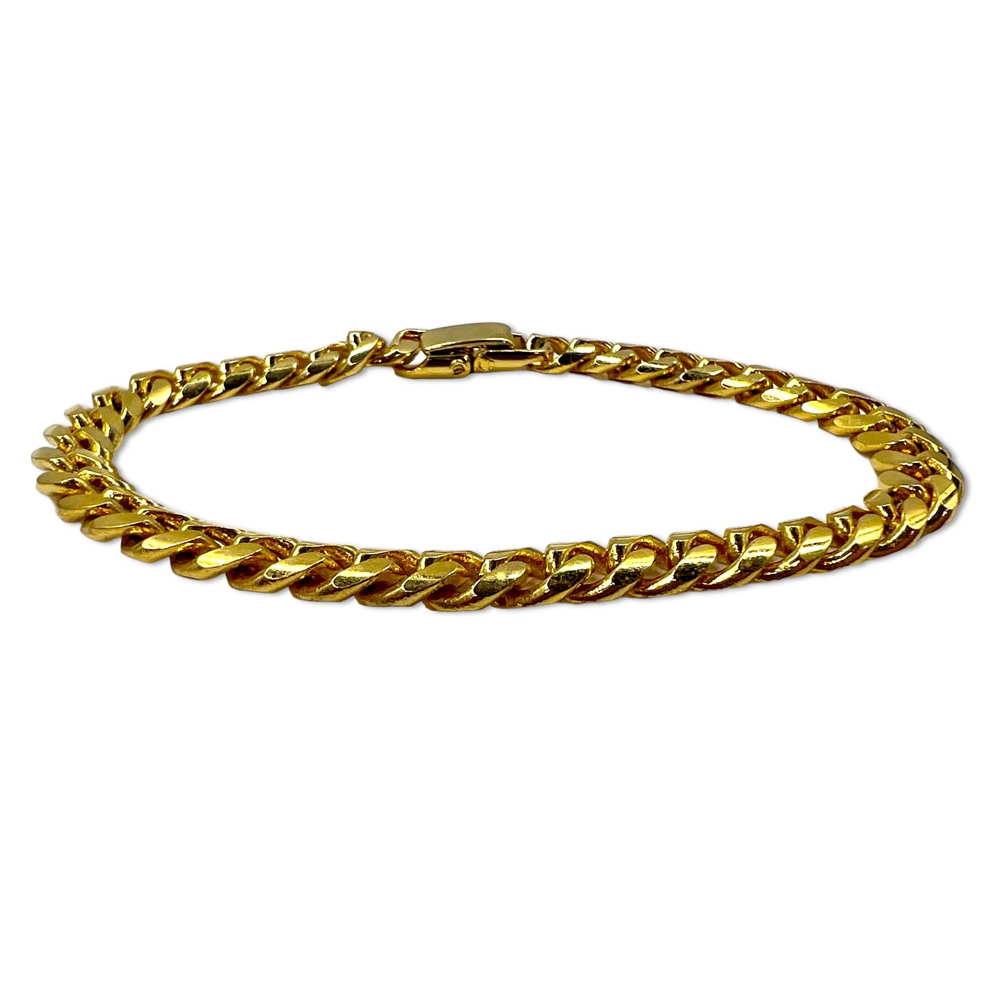 Vintage Gold Bracelet 喜平 チェーン ブレスレット 18.5cm ゴールド