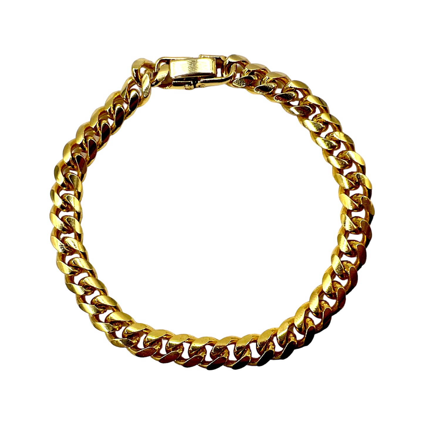 Vintage Gold Bracelet 喜平 チェーン ブレスレット 18.5cm ゴールド