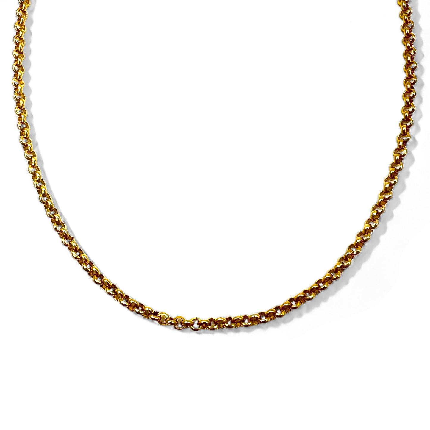 YVES SAINT LAURENT Vintage Azuki Chain Necklace Gold YSL – 日本然リトテ