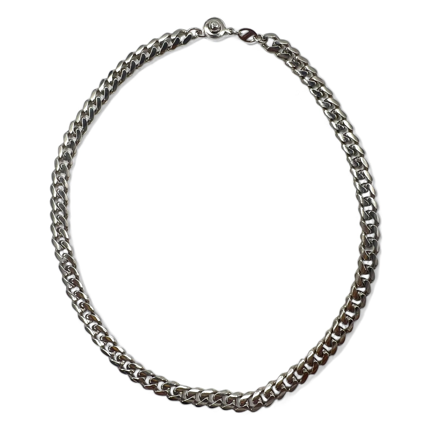 Vintage Chain Necklace 喜平 チェーン ネックレス チョーカー シルバー プラチナ張り USA PAT 4074400 刻印 PAT 2007