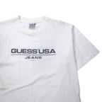 GUESS U.S.A. 90年代 ロゴプリント Tシャツ M ホワイト コットン メキシコ製