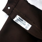 Wrangler ランチャーパンツ ブーツカット 34 ブラウン ポリエステル センタープレス 82BN メキシコ製
