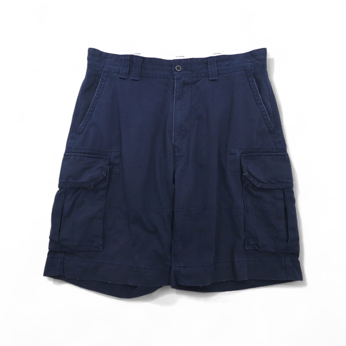 Polo by Ralph Lauren 90年代 ポロチノ バギー ショート カーゴパンツ ハーフパンツ L ネイビー 膝下丈