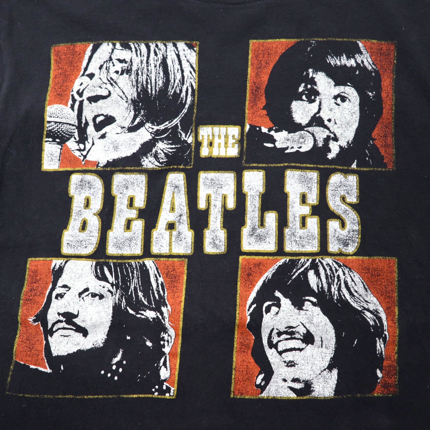 THE BEATLES ビートルズ バンドTシャツ M ブラック コットン