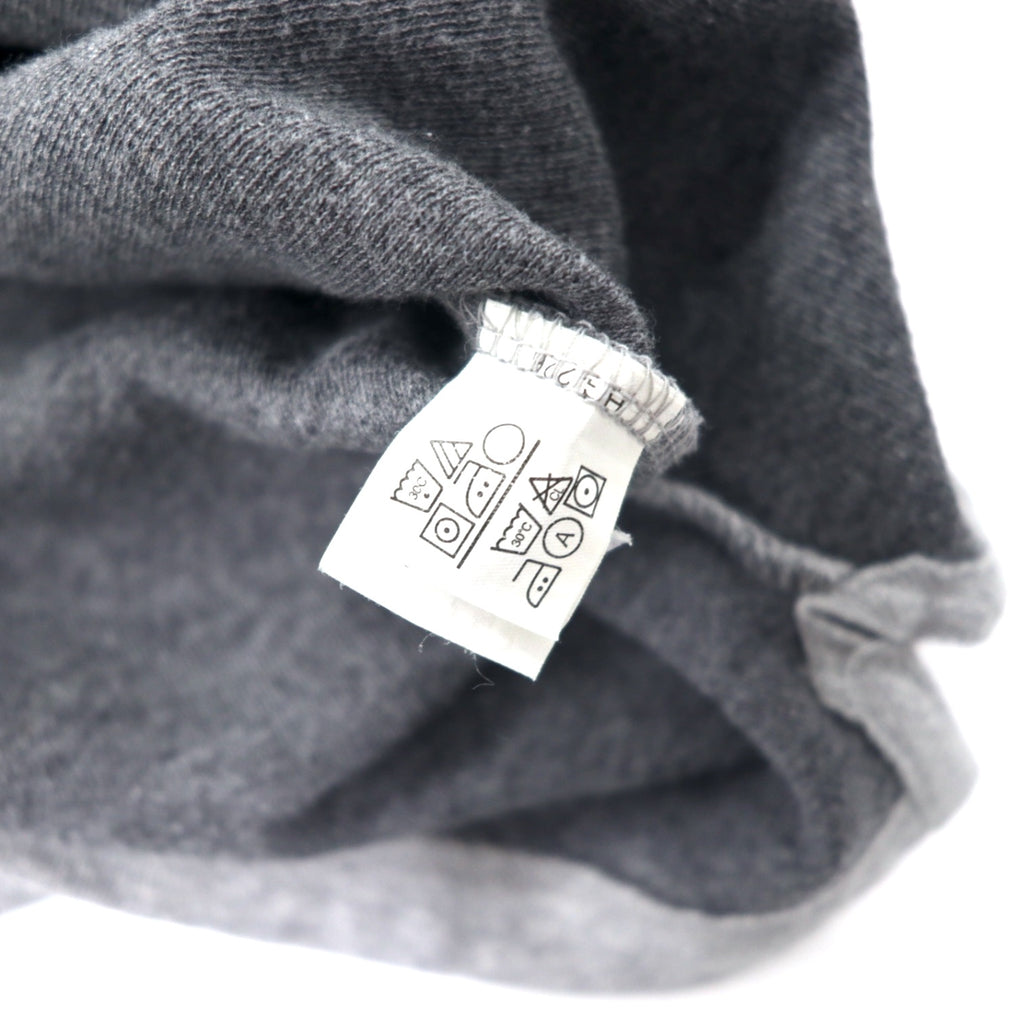 CHAPS RALPH LAUREN 90年代 Vネック ロングスリーブ Tシャツ ロンT L グレー コットン ワンポイントロゴ刺繍