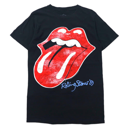 日本然リトテ-古着オンライン-The Rolling Stones ローリングストーンズ バンドTシャツ M ブラック コットン-THE ROLLING STONES Rolling Stones Band T-Shirt M Black Cotton