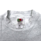 FRUIT OF THE LOOM Made in USA 90's SUPER COTTON Hockey Print Sweat M Gray Cotton Brushed Back CHASKA HOCKEY