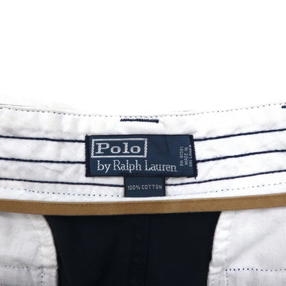 Polo by Ralph Lauren 90年代 ポロチノ バギー ショート カーゴパンツ ハーフパンツ L ネイビー 膝下丈