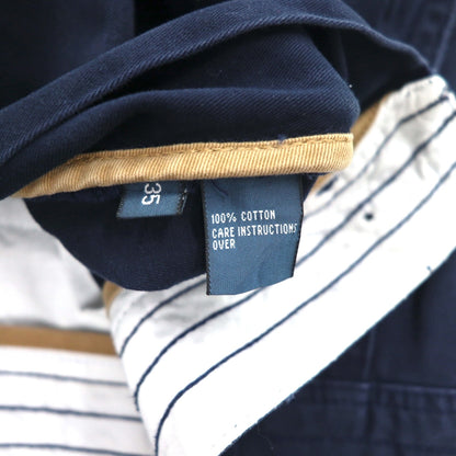 Polo by Ralph Lauren 90年代 ポロチノ バギー ショート カーゴパンツ ハーフパンツ L ネイビー 膝下丈