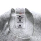 FRUIT OF THE LOOM Made in USA 90's SUPER COTTON Hockey Print Sweat M Gray Cotton Brushed Back CHASKA HOCKEY
