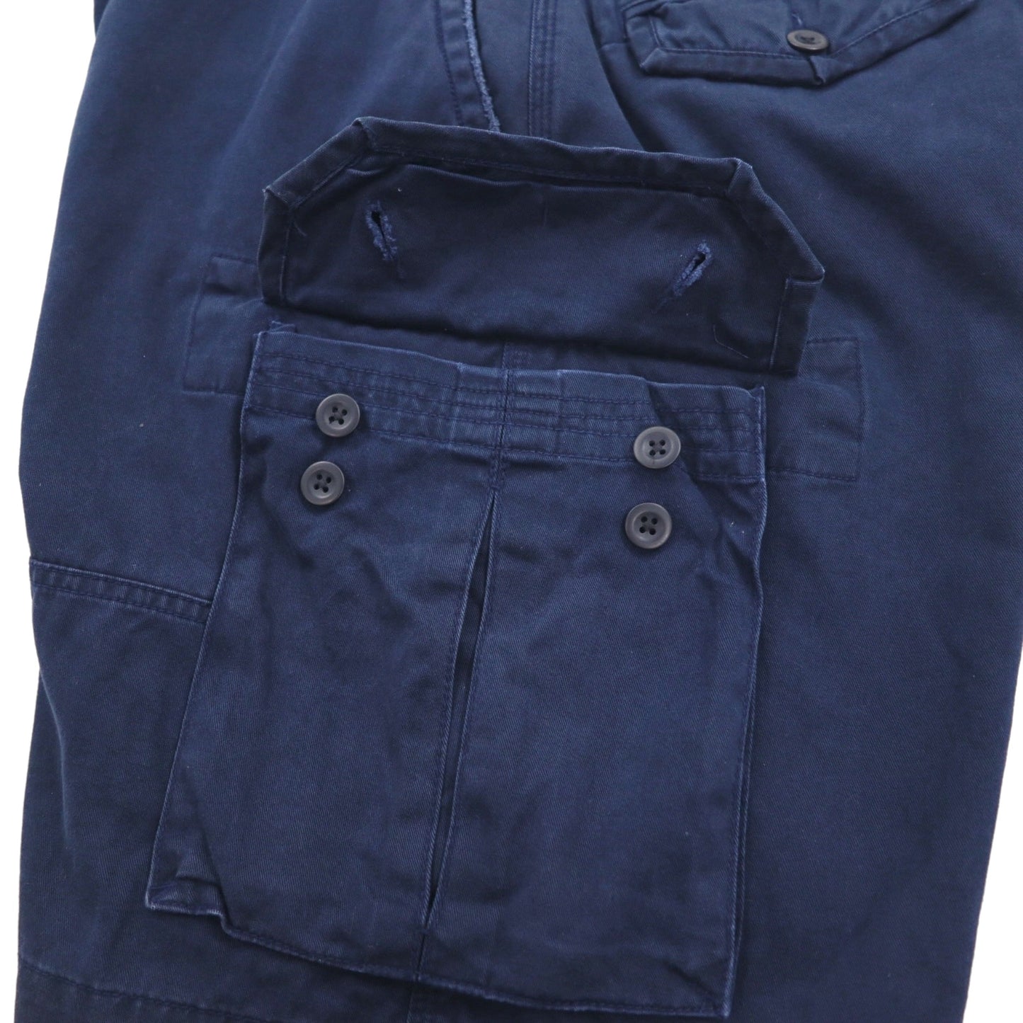 Polo by Ralph Lauren 90年代 ポロチノ バギー ショート カーゴパンツ ハーフパンツ L ネイビー 膝下丈