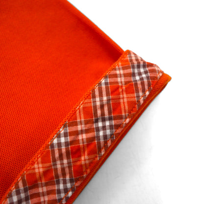 BURBERRY BLACK LABEL ポロシャツ L オレンジ コットン 鹿の子