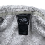 THE NORTH FACE Full Zip Fleece Jacket M Gray Polyester Logo Embroidery US Standard