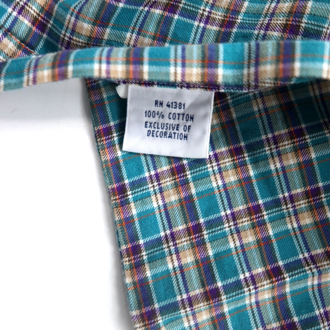 RALPH LAUREN Button Down Shirt L Green Check Cotton Small Pony Embroidery Big Size