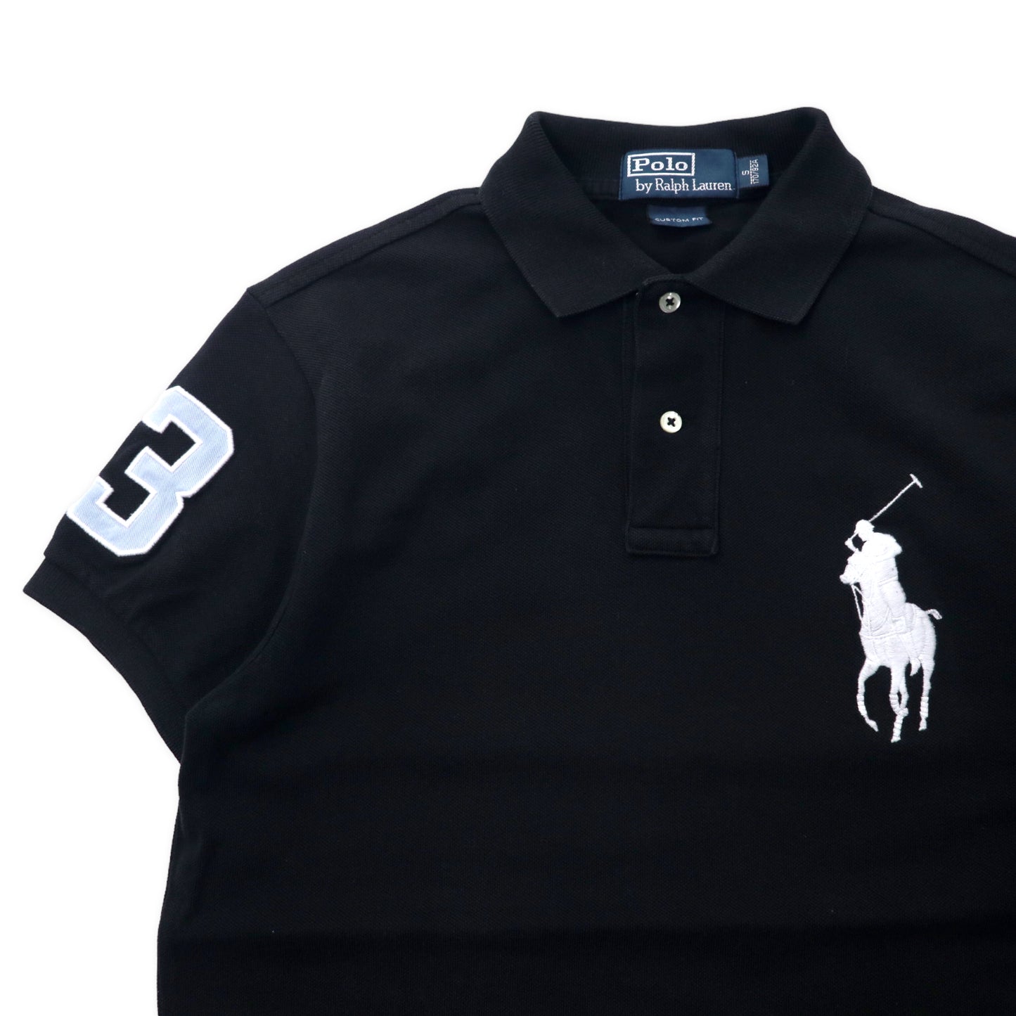 Polo by Ralph Lauren ビッグポニー ポロシャツ 175 ブラック コットン CUSTOM FIT