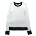 rag & bone / JEAN メッシュ ロングスリーブTシャツ ロンT XS ホワイト コットン レーヨン