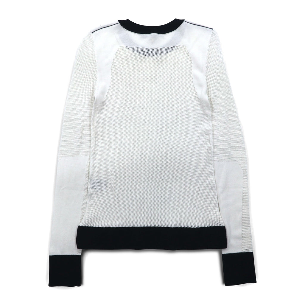 rag & bone / JEAN メッシュ ロングスリーブTシャツ ロンT XS ホワイト コットン レーヨン