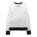 rag & bone / JEAN メッシュ ロングスリーブTシャツ ロンT XS ホワイト コットン レーヨン