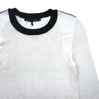 rag & bone / JEAN メッシュ ロングスリーブTシャツ ロンT XS ホワイト コットン レーヨン