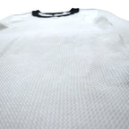rag & bone / JEAN メッシュ ロングスリーブTシャツ ロンT XS ホワイト コットン レーヨン
