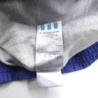 Adidas 90s Nylon Track Jacket, Medium, Blue, Embroidered Trefoil Logo, Silver Tag