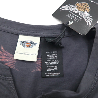 HARLEY DAVIDSON ロゴプリントTシャツ M グレー コットン 115周年記念モデル 未使用品