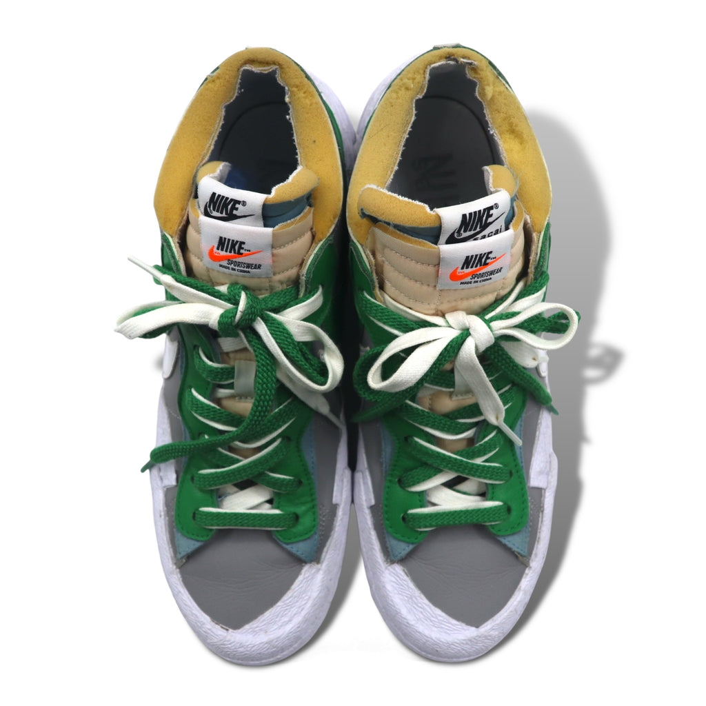 NIKE × sacai Blazer Low Sneakers 29cm Grey Green Classic Green DD1877-001